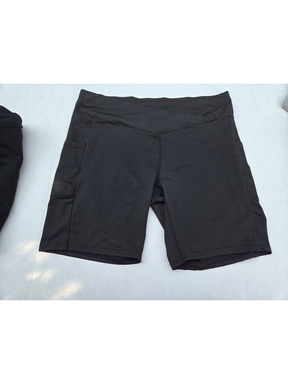 Men's Black Athletic Shorts Size 3XL Polyester Spandex Blend
